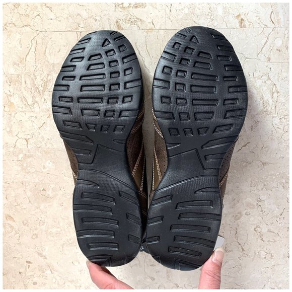 NEW Faded Glory Shoes Mens 7.5 Shoes Brown Faux Leather Loafer Memory Foam - Picture 5 of 5